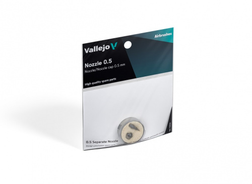 Vallejo: Airbrush - 0.5 Replacement Nozzle/Nozzle Cap (Innovator, Profinish & EasyAir)